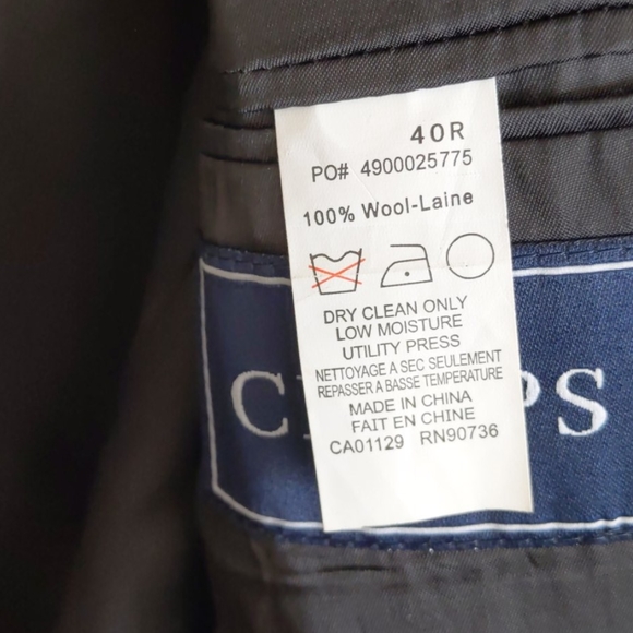 CHAPS Men's Two-Button Blazer Jacket - Picture 4 of 4